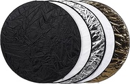 Bresser F001624 Photo Studio 5 in 1 Folding Reflector 60 cm Round