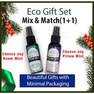 Christmas Gift Idea Eco-friendly Gift Set(1 Room Mist &amp; 1 Pillow Mist) Mix and Match Any Scent of your choice