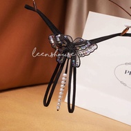 Panty Gstring Sexy Open Crotch Open Miss V Dengan Butterfly Kupu Kupu Pearl Mutiara