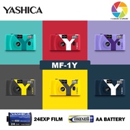 (Ready Stock) Yashica MF1Y MF-1Y MF1 Snapshot Art Camera Set with Flash Reusable Film Camera + 24EXP