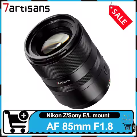 7artisans AF 85mm F1.8 Best Focal Length Portrait Lens Full Frame Large Aperture Lens for Sony A7III