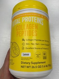 Vital Proteins雀巢大藍罐膠原蛋白肽小分子粉劑752g（檸檬味黃罐）美國進口