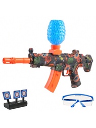 高速MP5自動凝膠彈槍玩具！ 升級版電動水彈槍玩具，適用於戶外遊戲/沙灘/派對/庭院/水上遊戲/草地/射擊遊戲/生日禮物/節日禮物