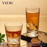 Japanese Style Jinshan Whiskey Glass Glass Iceberg Water Glass Spirits Thick Bottom Mount Fuji Glass