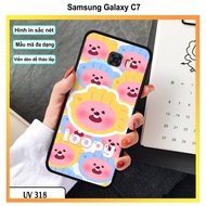 Phone Case - Strawberry Bear Printed Case for Samsung Galaxy C7/ C7 Pro / C9 Pro