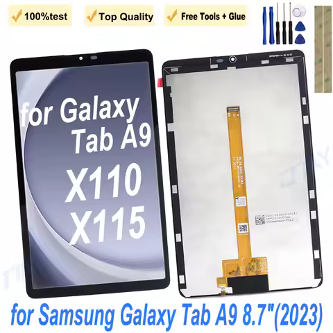8.7" NEW Original LCD For Samsung Galaxy Tab A9 SM- X115 X110 Tablet Display Panel Touch Screen Digi