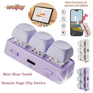 YOLANDA Keyboard Page Turner, Portable Universal EBook Page Turner Keyboard,  Multi-functional 3 Key