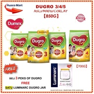 DUGRO MILK POWDER 3/4/5【FREE 1 DUGRO JAR WITH EVERY PURCHASE OF 3 x 850G】