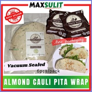 ◳ ☆ ✦ Keto Pita Bread | Almond Cauliflower Pita Wrap 6pcs/pack