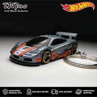 GANTUNGAN HOT WHEELS KEYCHAIN McLaren F1 GTR - SILVER - KEYRING - KEYCHAIN - CUSTOM - TOTAL WHEELS