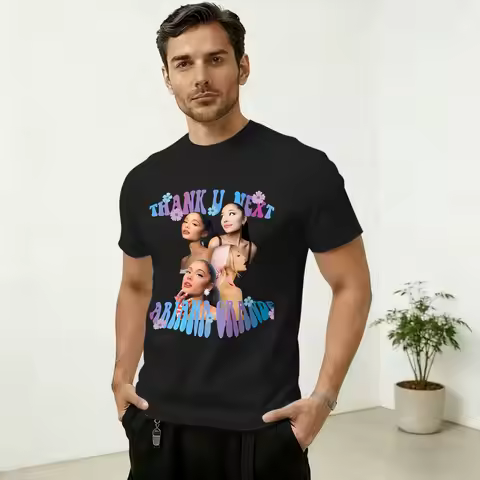 Arianas Grandes Eternal Sunshine Tour 2026 T Shirt Summer Popular T Shirts Man Cotton O Neck Oversiz