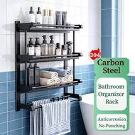 SUS 304 Stainless Steel Bathroom Organizer Rack Bathroom Towel Rack Bathroom Organizer Towel Rack