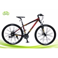 ส่งฟรี!!!จักรยานเสือภูเขา 27.5 tiger magnum (black-red)