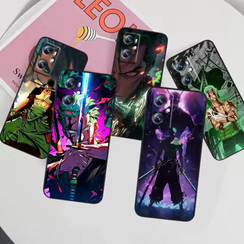 Zoro Anime One Piece Cartoon For OPPO Find X6 X5 X3 A54S A5 A94 A16 A53S A57 A74 A72 A98 A78 A96 A9 