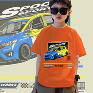 👕🎁🎀Honda Civic ช้อน SportsEG EK ESI JDM รถญี่ปุ่นเสื้อยืดเด็กเรียบง่ายสีดำรถพิมพ์เสื้อยืดเด็ก XN02