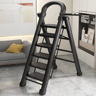Thickened Steel Pipe Multi-Function Ladder Step-by-Step Ladder Indoor Escalator Four-Step Five-Step Ladder Household Fol
