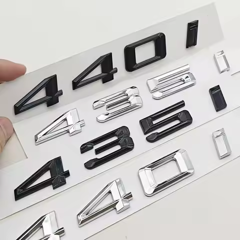 3D ABS Car Letters Logo 435i 440i Badge Sticker Rear Trunk Emblem Decals For BMW 4 Series 435i 440i 