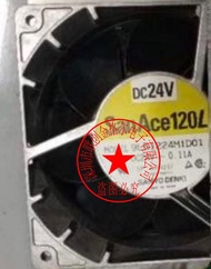 Original Japanese 120 '120' 38 aluminum frame fan 9LB1224M1D01 DC24V 0.11A