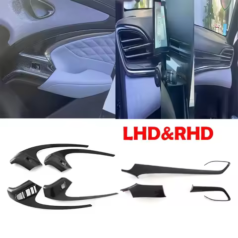 L/RHD for BYD SEAL EV 2022 ABS Carbonfiber Door Armrest Window Rise Switch Panel Front Dashboard Cen