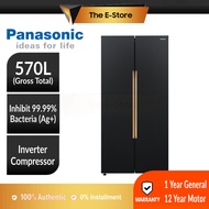 Panasonic 570L Inverter Large Capacity Side-By-Side Refrigerator | NR-S621BB-MY (French Door Multi Door 2 Door Fridge Peti Sejuk Peti Ais 电冰箱 NR-S621BB NR-S621BBMY)