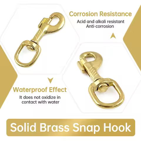 1/3P 13-27mm Heavy Duty Solid Brass Lobster Clasp Swivel Snap Hook Bag Buckle Trigger Clips Carabine
