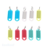 OA3 kool 10PCS New Transparent Plastic Luggage ID Label Key Tags Keychains Keyring Tags