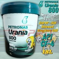 Petronas Urania 800 CF-4 20W-50 Mineral 18L Genuine Engine Oil