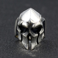 Cincin Pria Spartan / Cincin Topeng Tengkorak Pria - Cincin Cowok Topeng Helm Spartan / Spartan Head