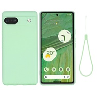 Shockproof Back Cover for Google Pixel 7a Case Real Liquid Silicon Anti-scratch Camera Protector Cas
