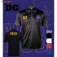 เสื้อคอปก ตร.ปราบปรามยาเสพติด NSB สกรีนลงเนื้อผ้า Polyester 100_ (MICRO เรียบ)ใส่ได้ทั้งหญิงและชาย ต