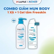 Gel tắm ngừa mụn cơ thể Freeskin - Giảm viêm nang lông viêm mụn giảm thâm làm sạch da sáng da dung t
