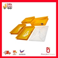 Yellow Plastic Tray/ Bread Shop Tray Multipurpose Tray/ Bakery Tray/Bread Tray/Food Tray