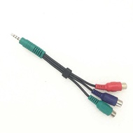 Audio Cable DC3.5 to 3 Shower Head 3.5 One Point Three AV Adapter Cable 3.5 to 3AV Female Extension 