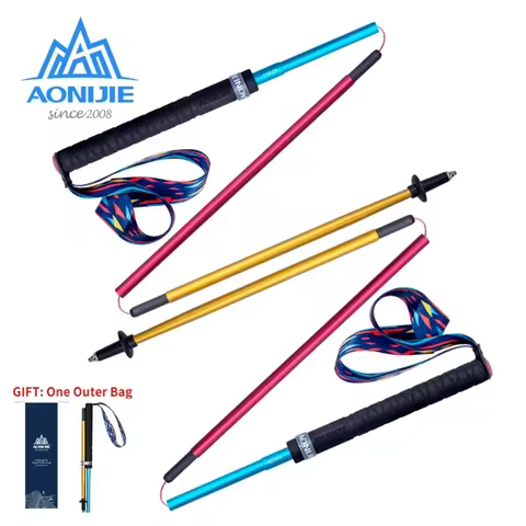 AONIJIE E4201 Lightweight Folding Collapsible Quick Lock Trekking Pole Hiking Pole Trail Running Wal