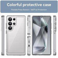 SAMSUNG GALAXY S25 / S25+ / S25 ULTRA HYBRID SOFT CASE PROTECTIVE COVER CLEAR CLEAR TRANSPARENT