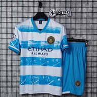 Áo Đá Bóng CLB Man City Trắng Biển DK- Đồ Thể Thao Đá Bóng Nam Nữ Cao Cấp