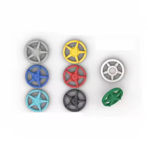 Hub Cap Basic Building Parts 21242 Compatible with LEGO 18978a