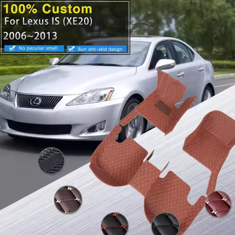 Car Floor Mats For Lexus IS XE20 2006~2013 IS250 300h 200d 220d Carpet Mat Rug Anti Dirt Protective 
