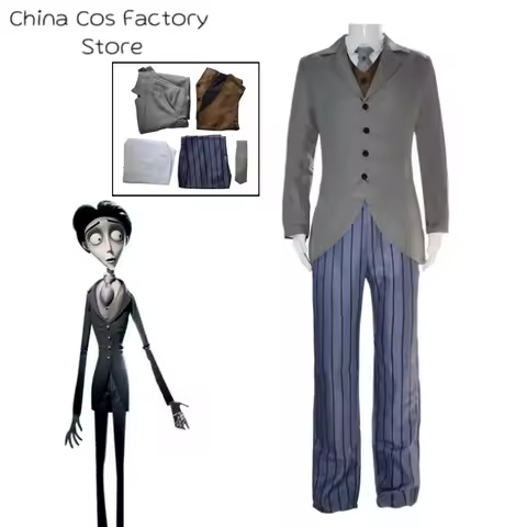 Costume Corpse Bride Victor Movie Tim Burton Corpse Bride Victor Van Dort Cosplay Costume Uniform Su