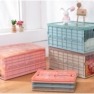 HOT PLASTIC FOLDING STORAGE BOX Foldable Storage Box BLUE PINK COLOUR BEKAS LETAK BARANG SMALL MEDIUM BIG