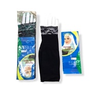 BGL-45/BGL-46 BLACK/BEIGE 1pairs Muslimah Sarung Lengan/Muslim Sun Proctection Glove