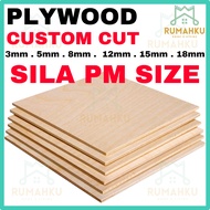 RMK Plywood Murah Papan Kayu Custom Cut 3mm 5mm 8mm 12mm 15mm 18mm plywood board wood panel lapis bo