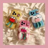 ugly casing ugly phone case Sausage Braids Villain Suitable for Apple 17 Phone Case iPhone16e Funny 