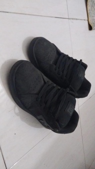 Sepatu Pria DC All Black Second / Sepatu Gemuk