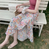 Váy Midi Ren Họa Tiết Hoa Bohemian Cho Nữ Váy Mùa Hè Váy Che Nắng Váy Ôm Sát Váy Xếp Ly Váy Dài Vừa