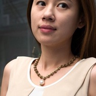 【復古新時尚】黃銅手工飾品 維多利亞黃銅珍珠項鏈