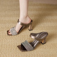 Women Sandals High Heels sandal perempuan Thick-Soled Heightened 9cm kasut perempuan