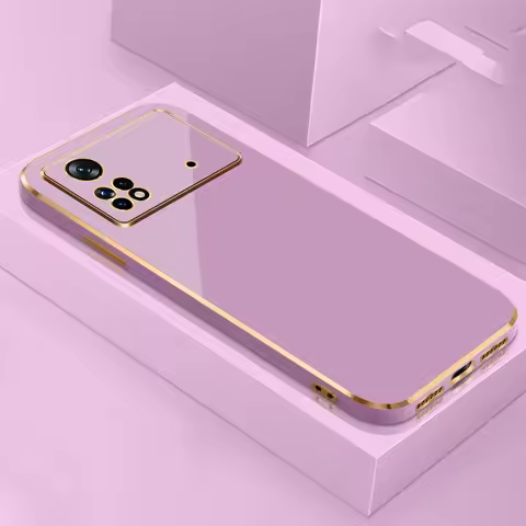 For Xiaomi Poco X4 Pro 5G Case Poco X4 Pro 5G Cover 2201116PG Luxury Square Plating Phone Case Poco 