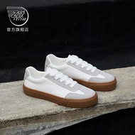 feiyue/飞跃德训鞋女鞋2022秋冬新款复古百搭休闲鞋简约情侣鞋 白灰 37