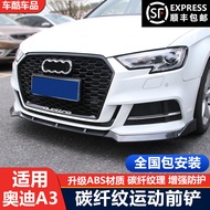 Applicable17-20Audi A3Modified Front Lip Front Spoiler Front Bumper Accessories Audi A3Front lip mod
